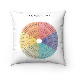 Feelings Wheel Large Square Pillow