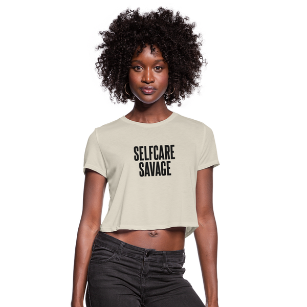 SelfCare Savage Cropped T-Shirt - dust