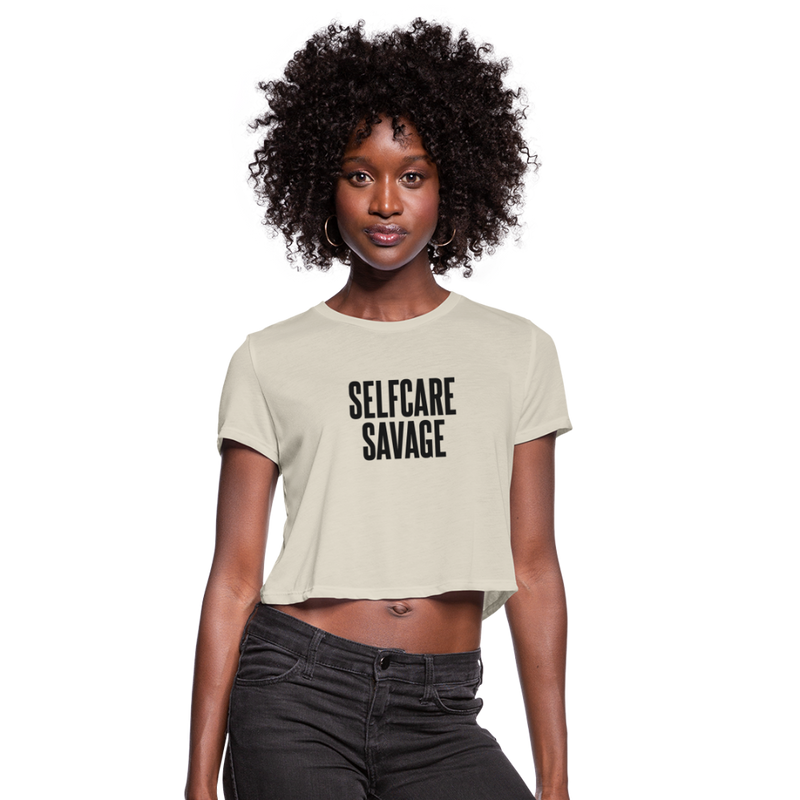 SelfCare Savage Cropped T-Shirt - dust