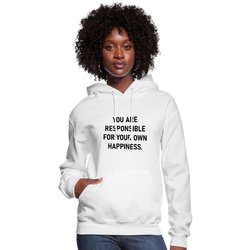 Women's Hoodie- You are Responsible - white