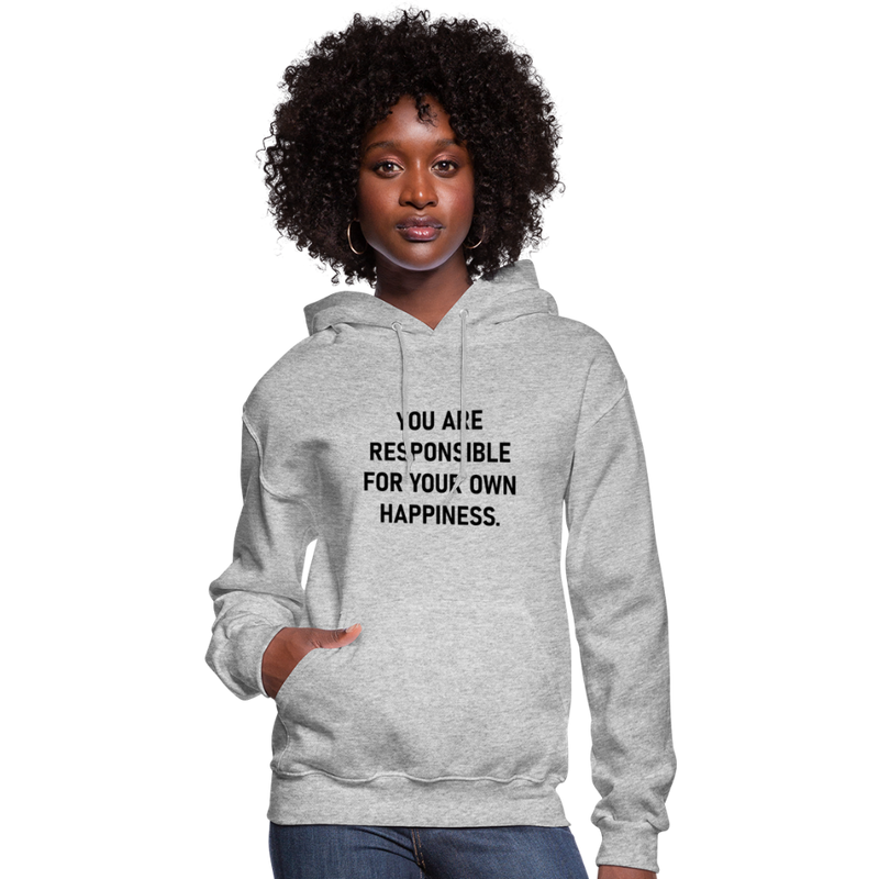 Women's Hoodie- You are Responsible - heather gray