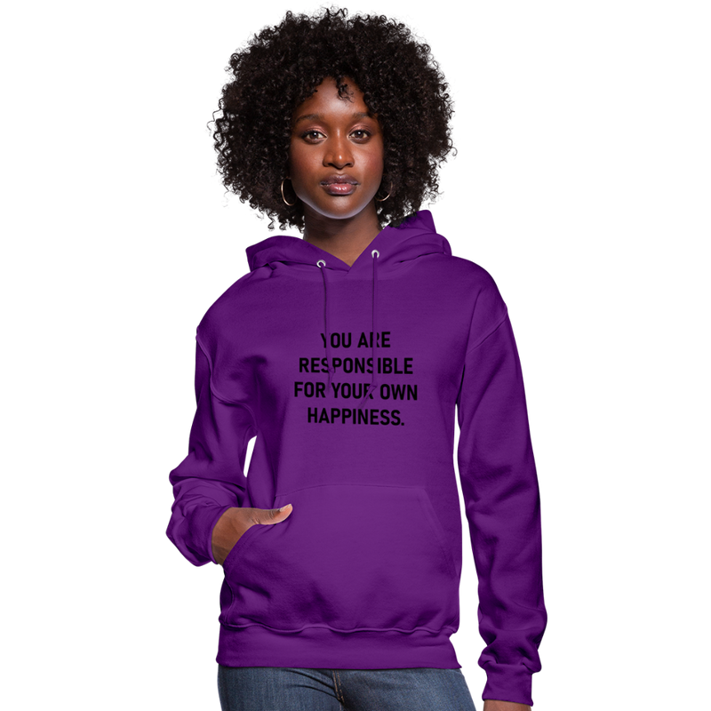 Women's Hoodie- You are Responsible - purple