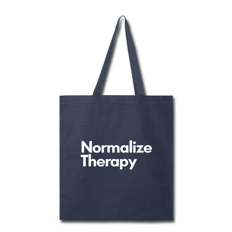 Normalize Therapy Tote Bag - navy