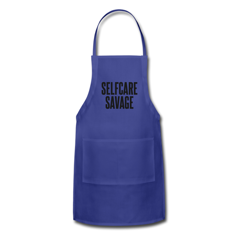 SelfCare Savage Apron - royal blue